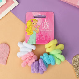 Цена за 5 шт. Резинки для волос «Махрушка спорт», набор 20 шт., яркость, 2 см