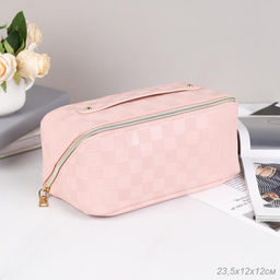 Косметичка 23,5х12 см / XN-011PN /уп 50/розовая