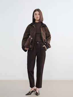 Джинсы женские slouchy fit с эластичным поясом