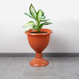 Вазон "Жасмин" 18л (на высокой ножке)(коричневый) М1329