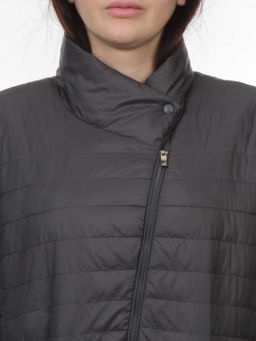 K-532 DK. GRAY Куртка демисезонная стеганая женская (70 гр. холлофайбер) - Fashion фото 4