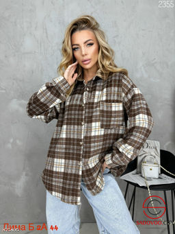 Рубашки оверсайз в клетку
