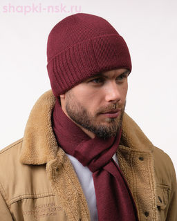 04623 F 1А Тэйм Комплект мужской флис (шапка+шарф) (57-59)