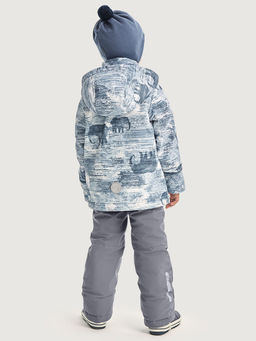 Костюм 7м1526 деним/серый