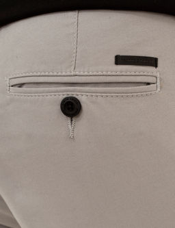 Gri Slim Fit Chino Pantolon