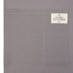 Фартук Этель ECO, цвет серый, 60х64 +/-6 см, 70% хл, 30% лён, 190 г/м2  фото 4