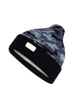 Шапка вязаная камуфляж темносиний