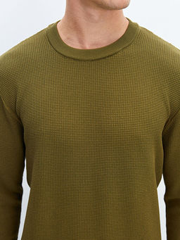 Bisiklet Yaka Erkek Triko Kazak