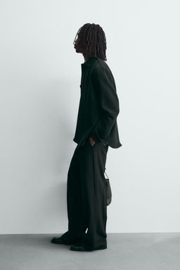 TEXTURED RELAXED FIT OVERSHIRT - Zara фото 13
