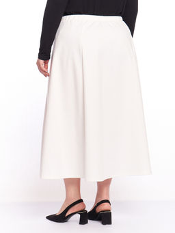 Юбка из плотного трикотажа UB17406WHT04