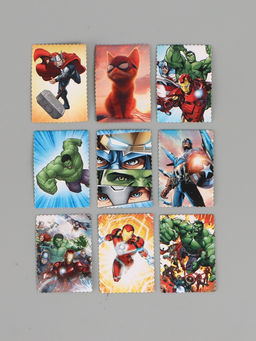 Цена за 2 шт. Наклейки для подарков «Супергерои», 42 штуки в коробке, 3 × 4 см