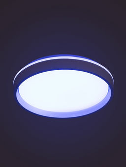 Люстра LED FZ601, 3000-6500К+RGB, 46 Вт, d=39 h=8 см, с ПДУ, белый