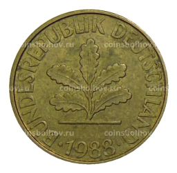 10 пфеннигов 1988 года F Германия