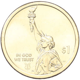 Монета 1 доллар 2026 года P США Американские инновации Айова. Норман Борлоуг (отец Зеленой революции)