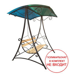 Качели садовые «Дуэт», 150×150×185 см, металл, без поликарбоната