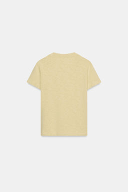 CAMISETA ALGOD?N FLAM? / Amarillo pastel - Zara фото 7