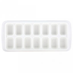 Форма для льда пластмассовая (мармелада) "Прямоугольник - 14 штук" 25,2х11см h3см, цвета в ассортименте: розовый, белый, голубой, в п/эт пакете (Китай)