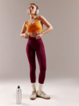 Легинсы женские спортивные ONLYTOP Sculpt, размер 42 (S), цвет сливовый