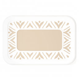 Цена за 2 шт. Банка для хранения сыпучих продуктов "Эстетика" 0,8л прямоугольная (бело-бежевый) М8734