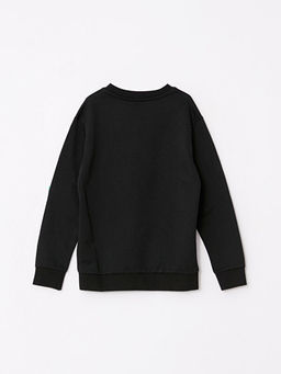 Bisiklet Yaka Basic Uzun Kollu Erkek ?ocuk Sweatshirt - Waikiki фото 2
