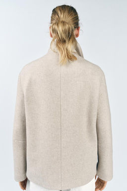 ZW COLLECTION SHORT WOOL BLEND COAT - Zara фото 5