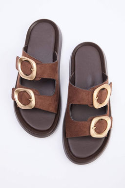 Koyu Kahverengi Kad?n Terlik TAKSS26TE00034