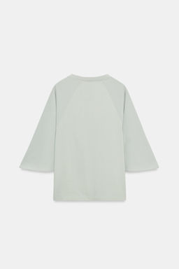 CAMISETA COMBINADA / Azul / Gris - Zara фото 6