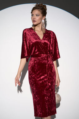 Платье Нимфа (Бордовый) - Эльза фото 17