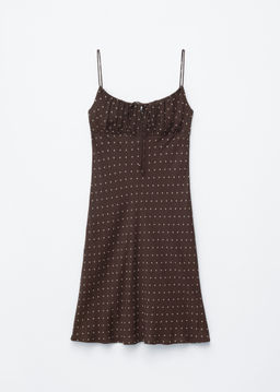 Minivestido con cord?n de ajuste