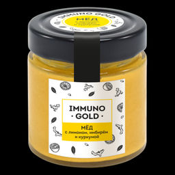 Мёд Immuno Gold с куркумой, имбирём и лимоном, 200 г - Сибирский кедр фото 10