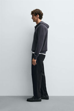 COTTON - WOOL HOODIE SWEATER