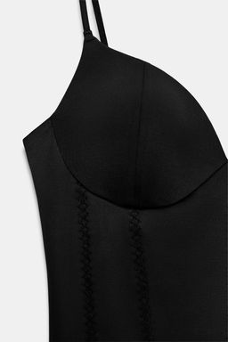 POLYAMIDE BLEND LADDER LACE TOP - Zara фото 11