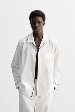 CONTRAST PYJAMA SHIRT - Zara фото 2