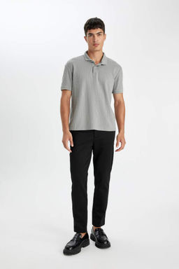 Regular Fit Basic Duz K?sa Kollu Polo Tisort - Defacto фото 5