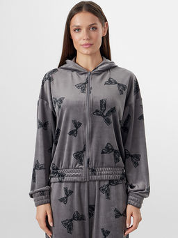 Комплект женский велюровый серый домашний - Mark formelle фото 3