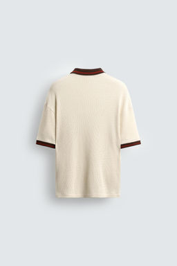RETRO STRUCTURED FOOTBALL POLO SHIRT - Zara фото 8