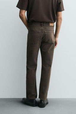 JEANS REGULAR FIT / Marr?n - Zara фото 12