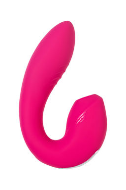 Вибратор Satisfyer Sunray, с вакуум-волновым стимулятором, силикон, розовый, 15 см  фото 4