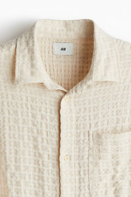 Camisa en tejido texturizado Regular Fit - H&m фото 5
