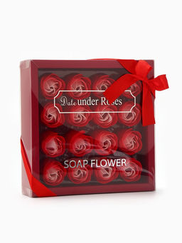 Набор мыльных роз в коробке 16 штук, красно-белые - SB BEAUTY фото 5