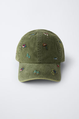 GORRA EFECTO LAVADO BORDADOS / Khaki - Zara фото 4
