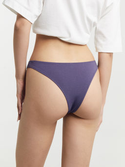 Цена за 2 штуки! Трусы женские бразилиана серо-синие с печатью серо -синий +печать 412555 - Mark formelle фото 5