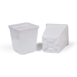 Цена за 36 шт. Горшок для рассады, 250 мл, d=7 см, h=8 см, пластик, белый