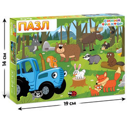 Пазл В лесу, Синий трактор, 60 элементов  фото 4