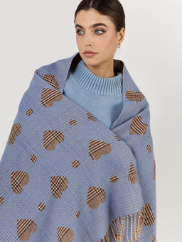 в составе ШЕРСТЬ  и КАШЕМИР Большой, мягкий, теплый  двусторонний палантин