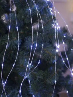 Гирлянда конский хвост роса белый