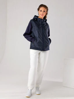 23126 Куртка-ветровка серо-синий - Dizzyway фото 6