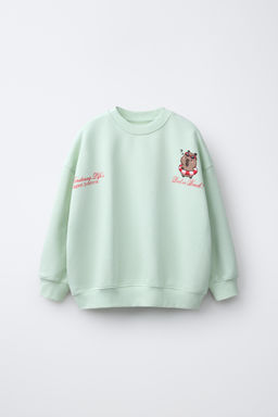SUDADERA ESTAMPADA CAPIBARA CAPYFUN  / Verde claro - Zara фото 3