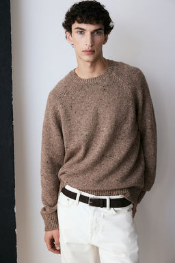 Jersey en mezcla de lana Regular Fit