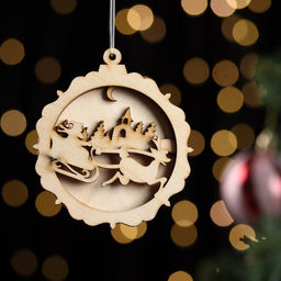 Цена за 2 шт. Новый год.Заготовка для творчества, новогодняя игрушка"Сани" 7,5х8,5 см